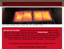 Tablet Screenshot of infraredbbqgasgrills.com